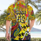 Autism Awareness Australia Richmond Tiger Hawaiian Shirt Aboriginal Indigenous Art