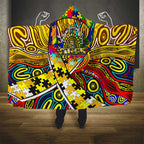 Autism Awareness Australia Richmond Tiger Hooded Blanket Aboriginal Indigenous Art