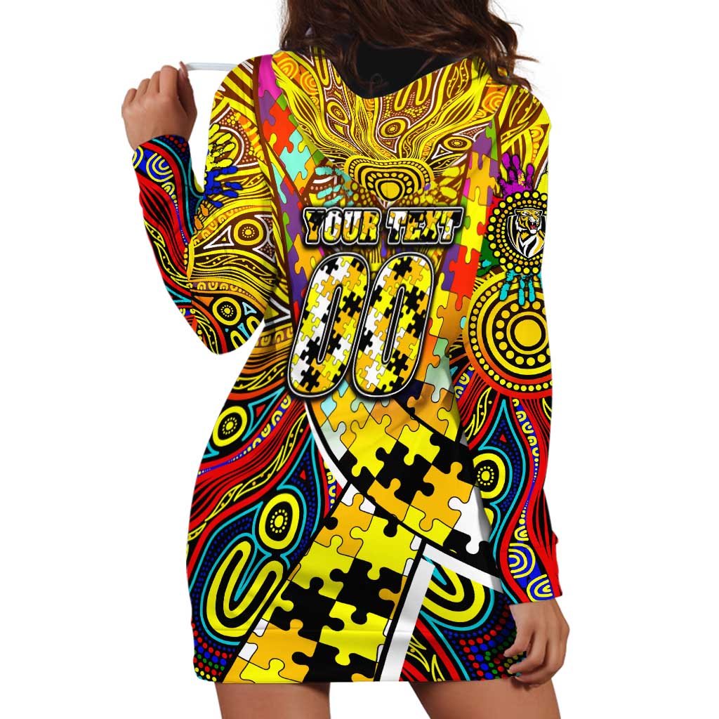 Autism Awareness Australia Richmond Tiger Hoodie Dress Aboriginal Indigenous Art