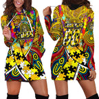Autism Awareness Australia Richmond Tiger Hoodie Dress Aboriginal Indigenous Art