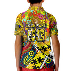 Autism Awareness Australia Richmond Tiger Kid Polo Shirt Aboriginal Indigenous Art
