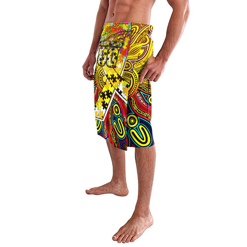 Autism Awareness Australia Richmond Tiger Lavalava Aboriginal Indigenous Art