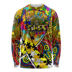 Autism Awareness Australia Richmond Tiger Long Sleeve Shirt Aboriginal Indigenous Art