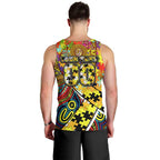 Autism Awareness Australia Richmond Tiger Men Tank Top Aboriginal Indigenous Art