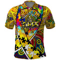 Autism Awareness Australia Richmond Tiger Polo Shirt Aboriginal Indigenous Art