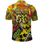 Autism Awareness Australia Richmond Tiger Polo Shirt Aboriginal Indigenous Art
