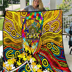 Autism Awareness Australia Richmond Tiger Quilt Aboriginal Indigenous Art