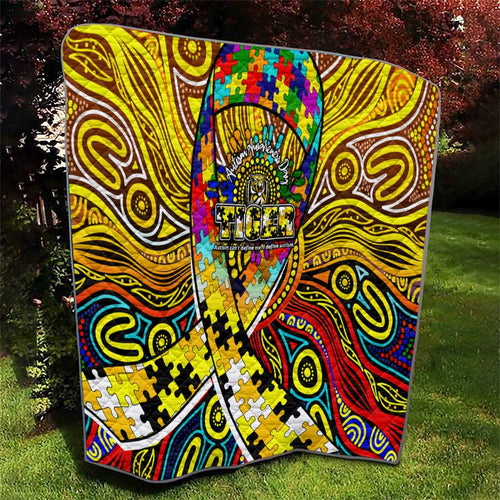 Autism Awareness Australia Richmond Tiger Quilt Aboriginal Indigenous Art