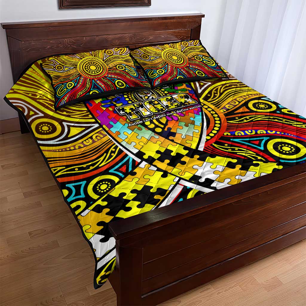 Autism Awareness Australia Richmond Tiger Quilt Bed Set Aboriginal Indigenous Art