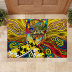 Autism Awareness Australia Richmond Tiger Rubber Doormat Aboriginal Indigenous Art