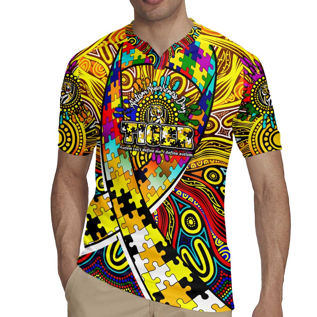 Autism Awareness Australia Richmond Tiger Rugby Jersey Aboriginal Indigenous Art