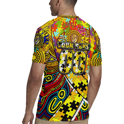 Autism Awareness Australia Richmond Tiger Rugby Jersey Aboriginal Indigenous Art