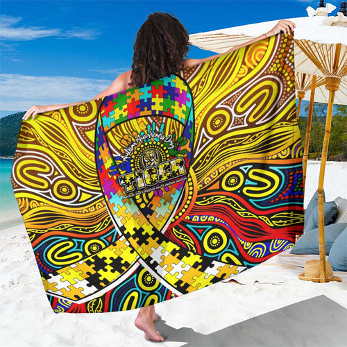 Autism Awareness Australia Richmond Tiger Sarong Aboriginal Indigenous Art
