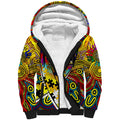 Autism Awareness Australia Richmond Tiger Sherpa Hoodie Aboriginal Indigenous Art