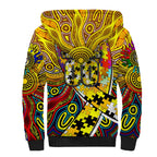 Autism Awareness Australia Richmond Tiger Sherpa Hoodie Aboriginal Indigenous Art