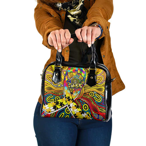 Autism Awareness Australia Richmond Tiger Shoulder Handbag Aboriginal Indigenous Art