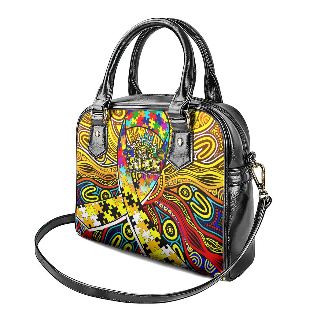 Autism Awareness Australia Richmond Tiger Shoulder Handbag Aboriginal Indigenous Art
