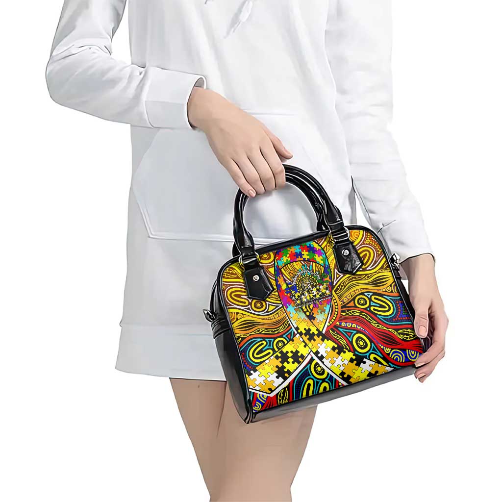 Autism Awareness Australia Richmond Tiger Shoulder Handbag Aboriginal Indigenous Art