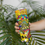 Autism Awareness Australia Richmond Tiger Skinny Tumbler Aboriginal Indigenous Art