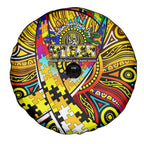 Autism Awareness Australia Richmond Tiger Spare Tire Cover Aboriginal Indigenous Art
