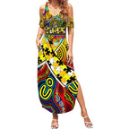 Autism Awareness Australia Richmond Tiger Summer Maxi Dress Aboriginal Indigenous Art