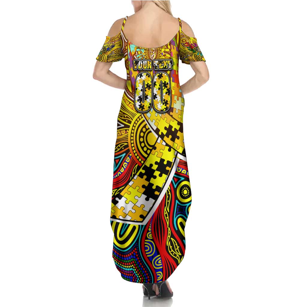 Autism Awareness Australia Richmond Tiger Summer Maxi Dress Aboriginal Indigenous Art