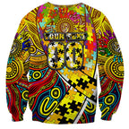 Autism Awareness Australia Richmond Tiger Sweatshirt Aboriginal Indigenous Art