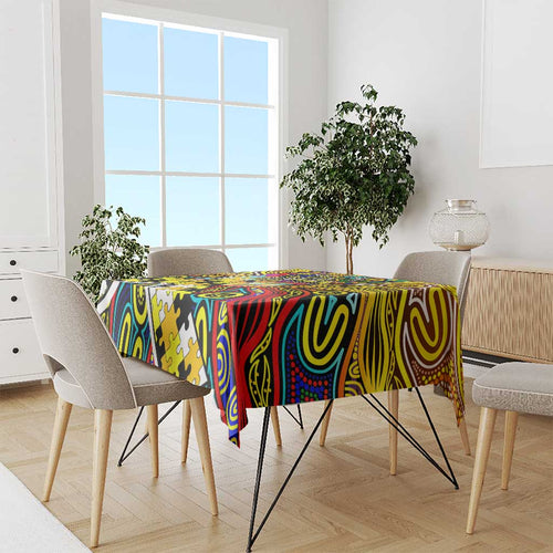 Autism Awareness Australia Richmond Tiger Tablecloth Aboriginal Indigenous Art