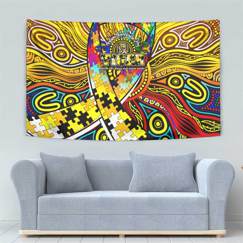 Autism Awareness Australia Richmond Tiger Tapestry Aboriginal Indigenous Art