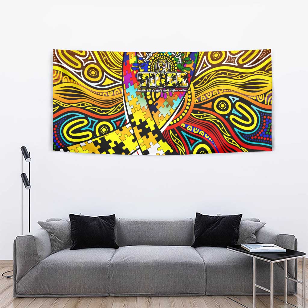 Autism Awareness Australia Richmond Tiger Tapestry Aboriginal Indigenous Art