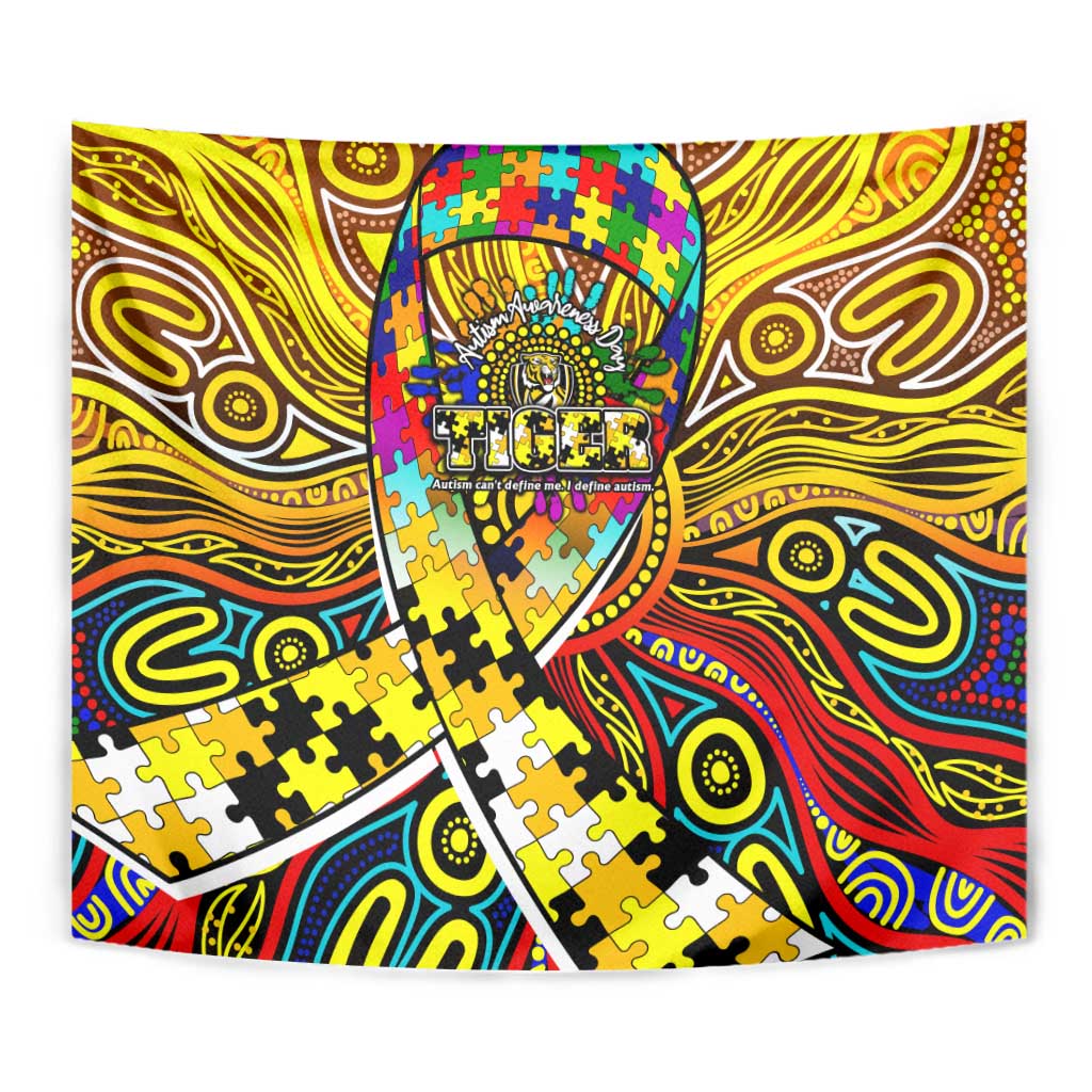 Autism Awareness Australia Richmond Tiger Tapestry Aboriginal Indigenous Art