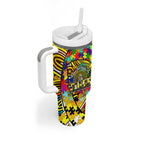 Autism Awareness Australia Richmond Tiger Tumbler With Handle Aboriginal Indigenous Art