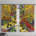 Autism Awareness Australia Richmond Tiger Window Curtain Aboriginal Indigenous Art
