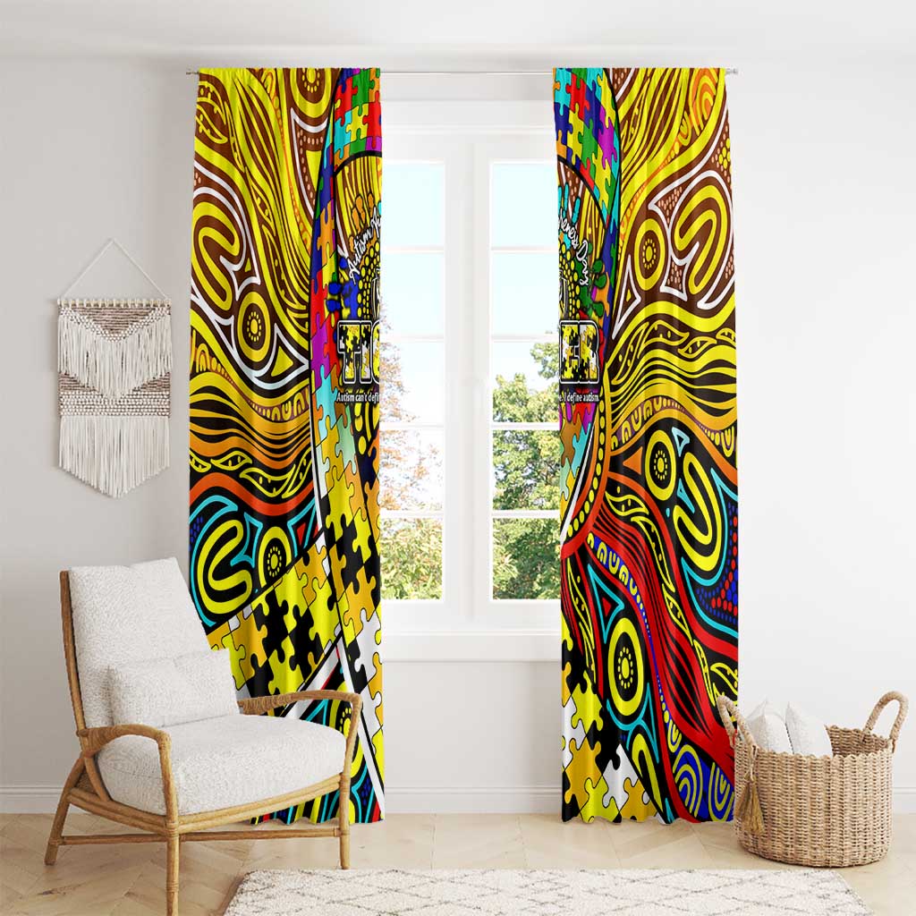 Autism Awareness Australia Richmond Tiger Window Curtain Aboriginal Indigenous Art