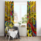 Autism Awareness Australia Richmond Tiger Window Curtain Aboriginal Indigenous Art