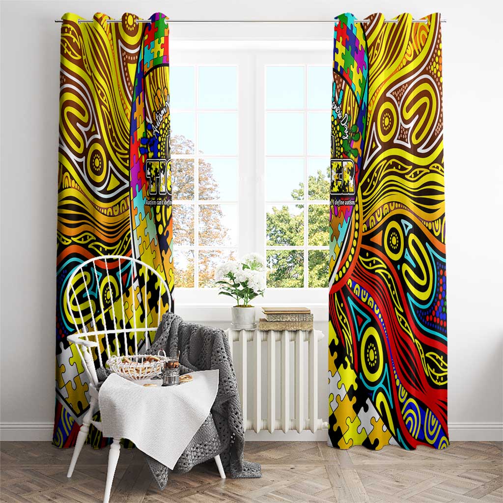 Autism Awareness Australia Richmond Tiger Window Curtain Aboriginal Indigenous Art