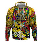 Autism Awareness Australia Richmond Tiger Zip Hoodie Aboriginal Indigenous Art