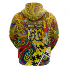 Autism Awareness Australia Richmond Tiger Zip Hoodie Aboriginal Indigenous Art