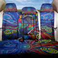 Autism Awareness Australia Carlton Blues Back Car Seat Cover Aboriginal Indigenous Art