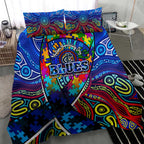 Autism Awareness Australia Carlton Blues Bedding Set Aboriginal Indigenous Art