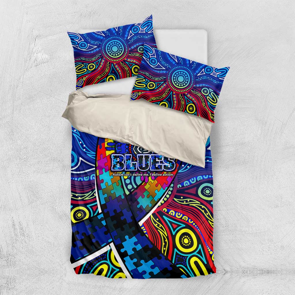 Autism Awareness Australia Carlton Blues Bedding Set Aboriginal Indigenous Art