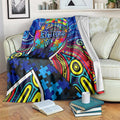Autism Awareness Australia Carlton Blues Blanket Aboriginal Indigenous Art