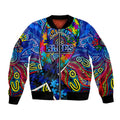 Autism Awareness Australia Carlton Blues Bomber Jacket Aboriginal Indigenous Art