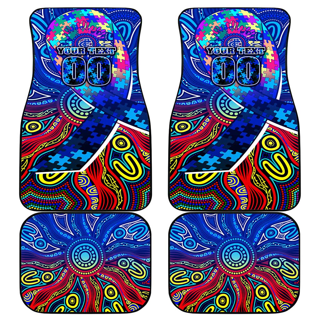 Autism Awareness Australia Carlton Blues Car Mats Aboriginal Indigenous Art