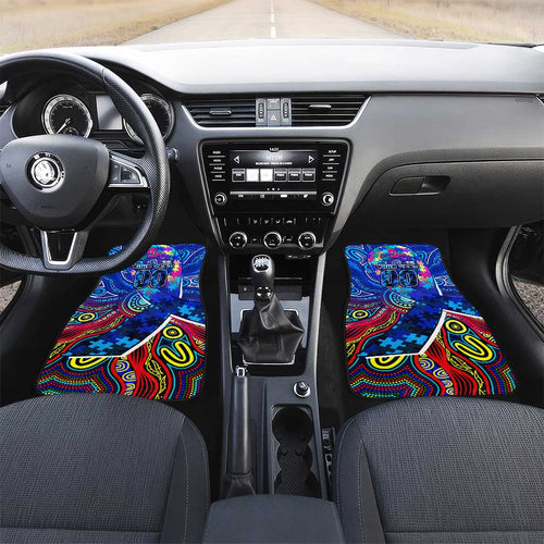 Autism Awareness Australia Carlton Blues Car Mats Aboriginal Indigenous Art
