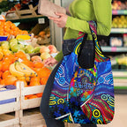 Autism Awareness Australia Carlton Blues Grocery Bag Aboriginal Indigenous Art