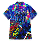 Autism Awareness Australia Carlton Blues Hawaiian Shirt Aboriginal Indigenous Art