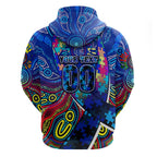 Autism Awareness Australia Carlton Blues Hoodie Aboriginal Indigenous Art