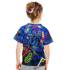 Autism Awareness Australia Carlton Blues Kid T Shirt Aboriginal Indigenous Art
