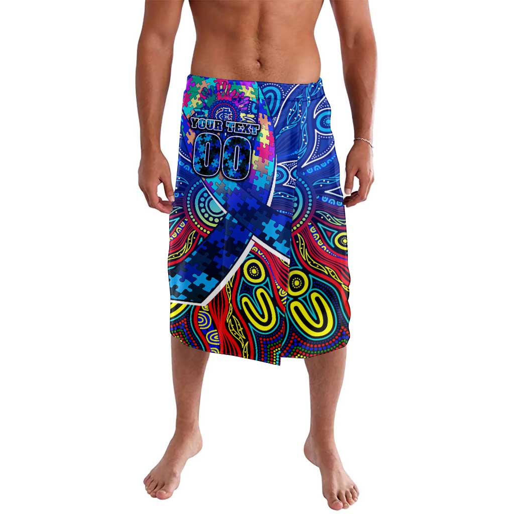 Autism Awareness Australia Carlton Blues Lavalava Aboriginal Indigenous Art
